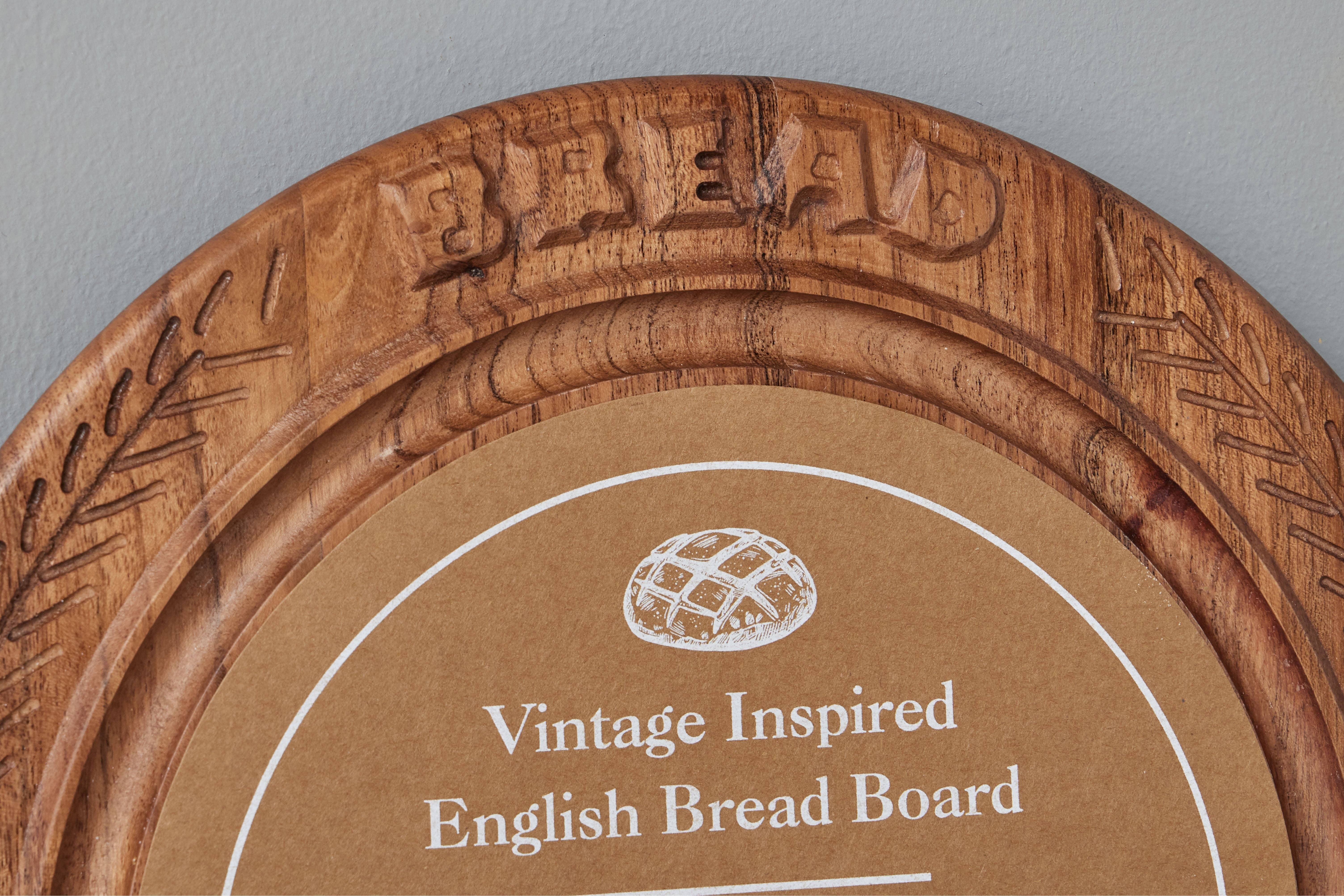 etúHOME - Wholesale Cutting Board - Vintage English Bread Board: Bread, Small, Natural1