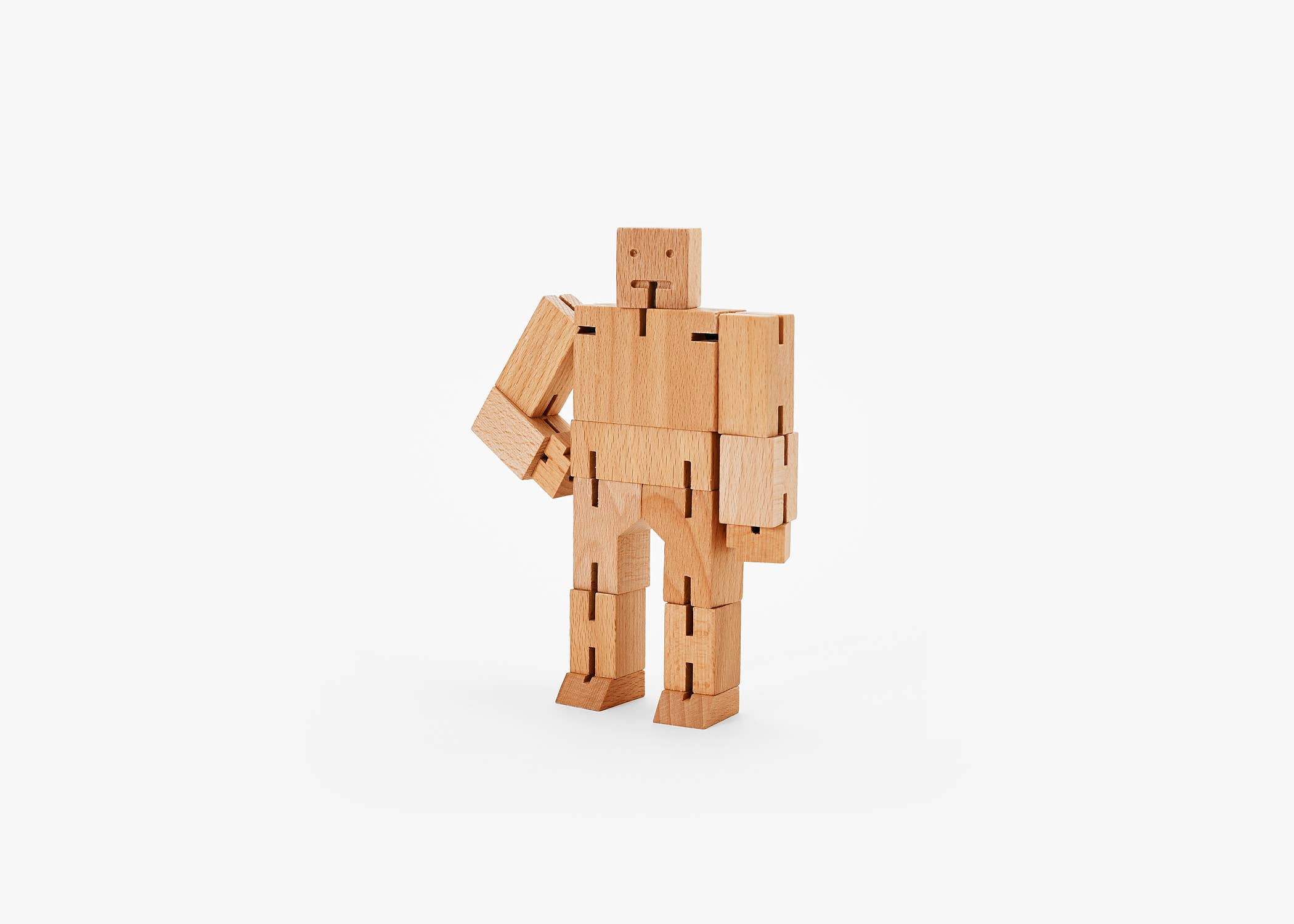 Areaware - Wholesale Wood Toy - Kids - Cubebot Small - Natural2