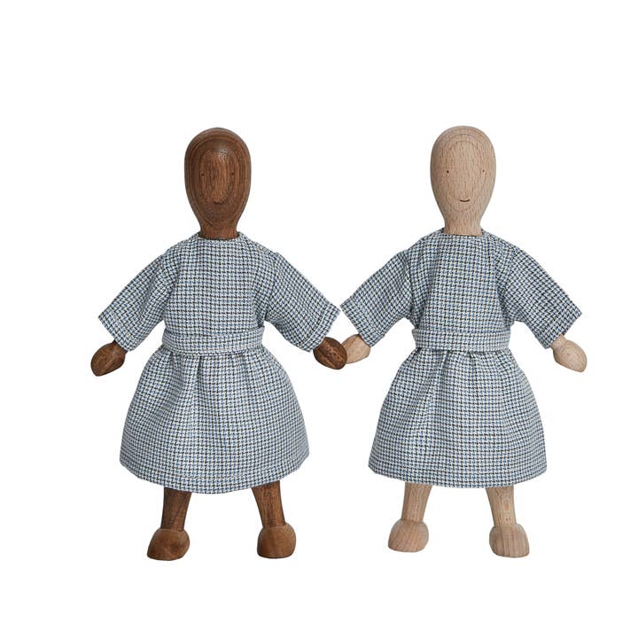 Wooden Story Sp. z o.o. - Wholesale Wood Toy - Kids - LALA- Doll (walnut)