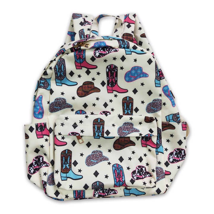 Boots hats western backpack kids girls bags for wholesale by Yawoo Garments