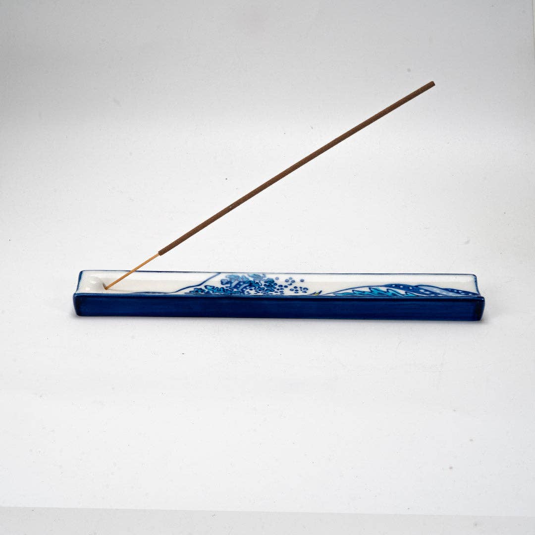 Urban Tokyo - Vente Porte-encens - Porte-encens en céramique peint à la main 9 pouces L Grande Vague (1/72)4