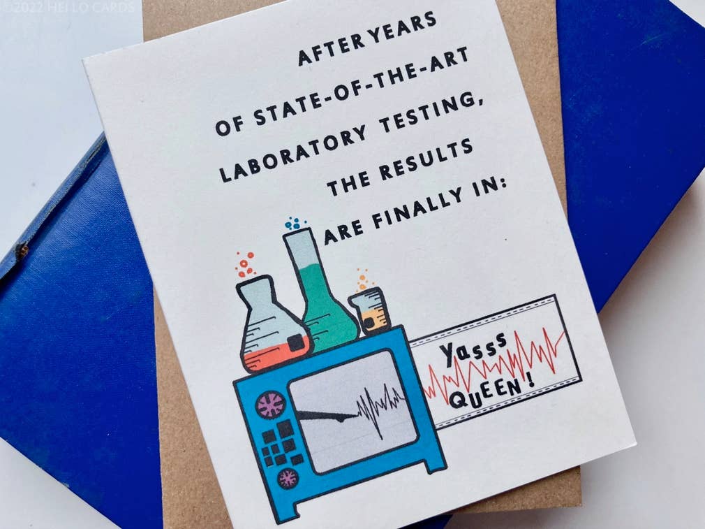 HEI LO CARDS – wholesale Birthday card – "Yasss Queen" Birthday / Anytime Greeting Card1