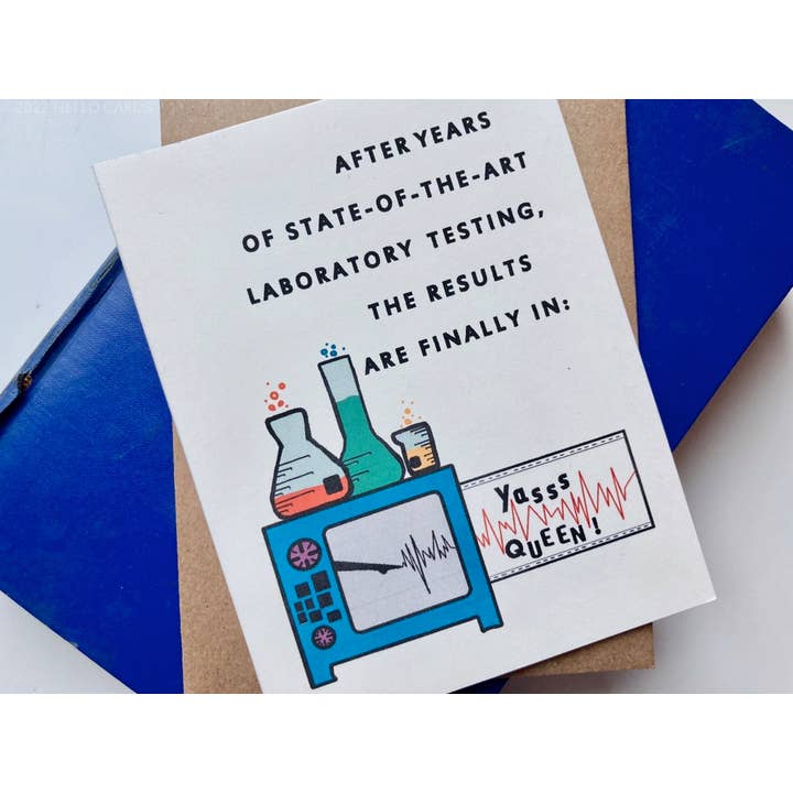 HEI LO CARDS – wholesale Birthday card – "Yasss Queen" Birthday / Anytime Greeting Card1