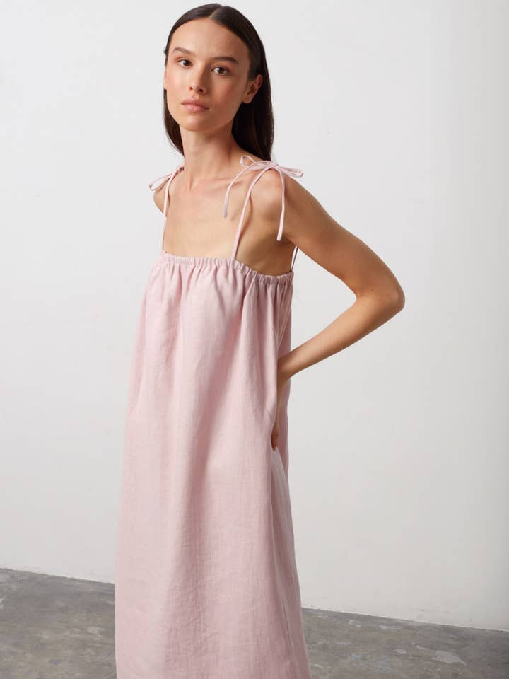 Mint Linne Slip Klänning för wholesale av Love and Confuse