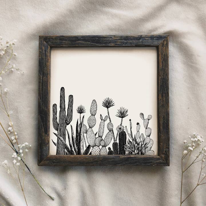 Growing Cacti Art Print for wholesale by Kaari & Co.