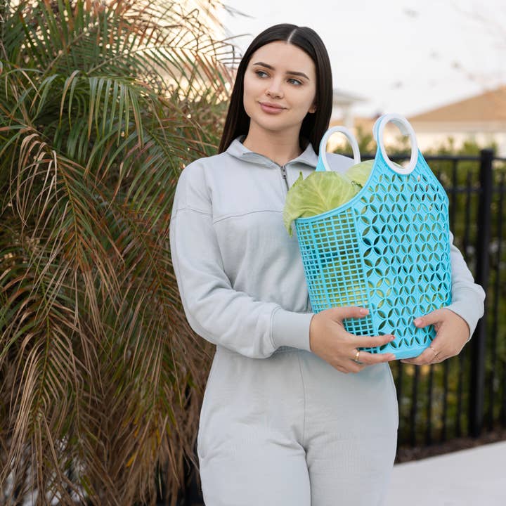 Fox Run Brands - Wholesale Laundry Basket - Fox Run Garden Basket Blue, 6" x 14" x 18"2