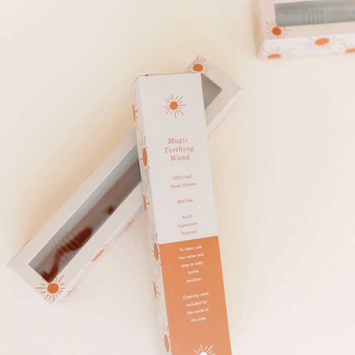 Chewable Charm - Wholesale Teether (Not Clip-On) - Baby - Magic Teething Wand- Mustard ☼