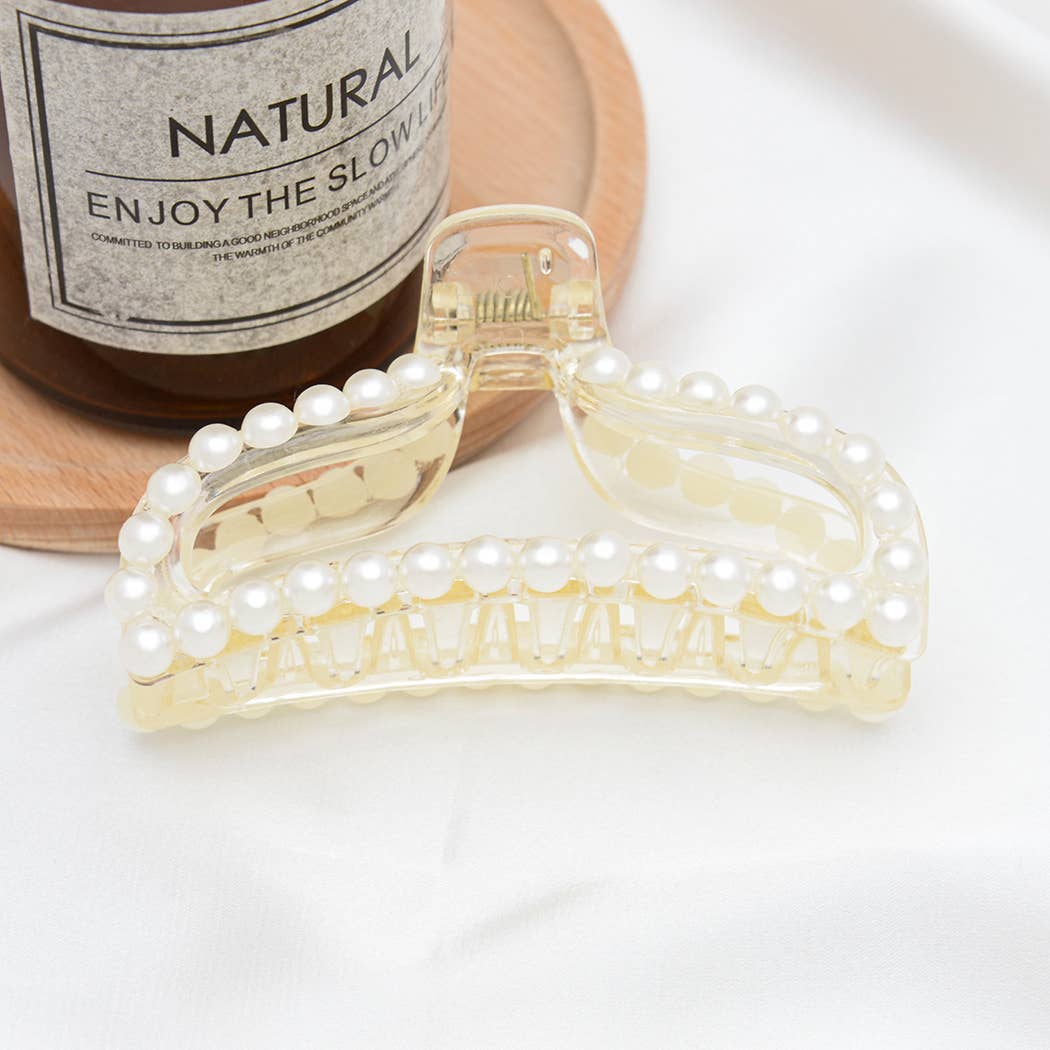 TheDivaSoap – wholesale Hair clip – Women’s – Elegant Pearl Acrylic Hair Claw Clip10