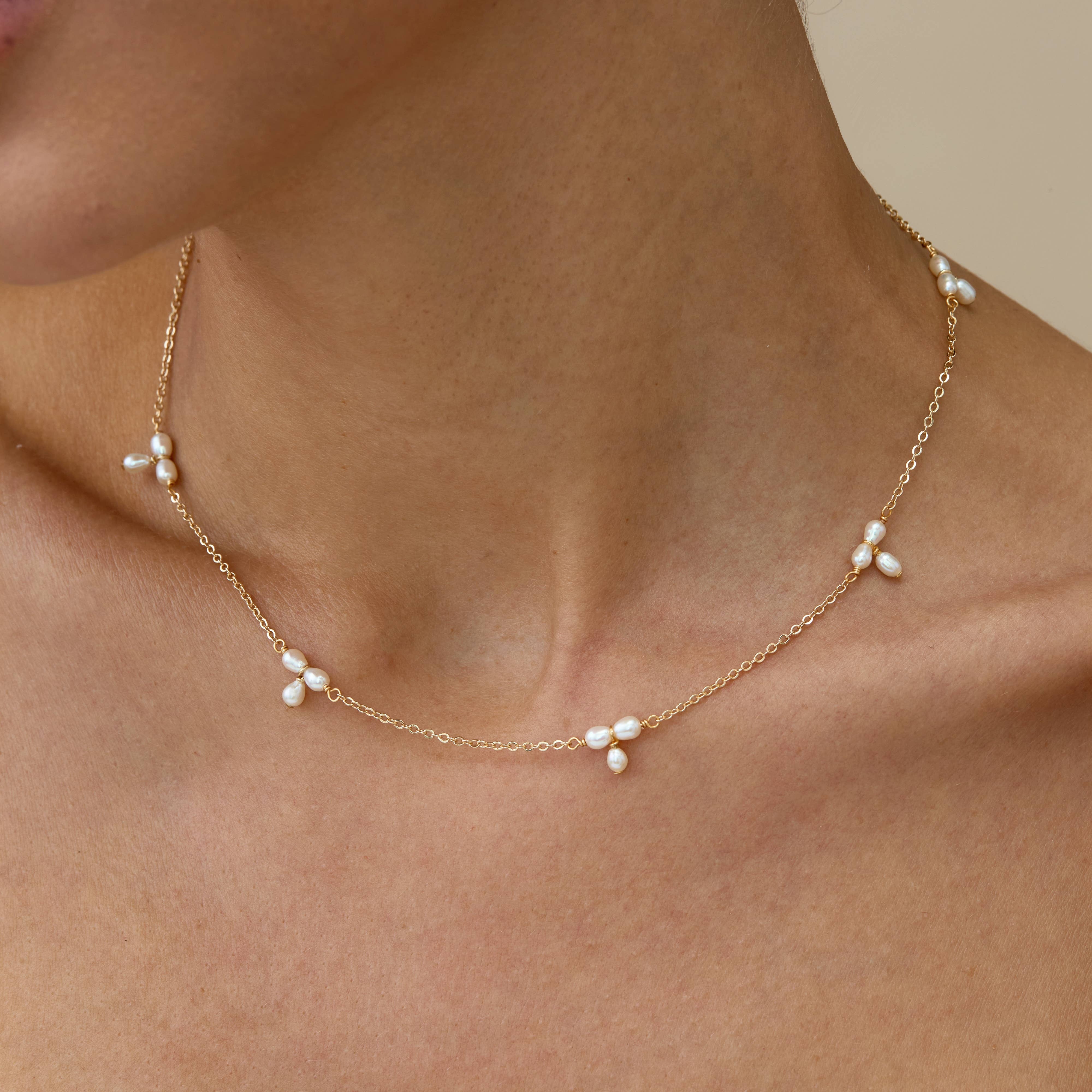 Drrtymagic - Wholesale Beaded/Pearl Necklace - Dainty Minimalist Pearl Necklace, Pearl Beads Necklace5