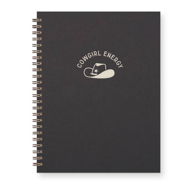 Cowgirl Energy Journal: Lined Notebook : Peppercorn for wholesale by Ruff House Print Shop