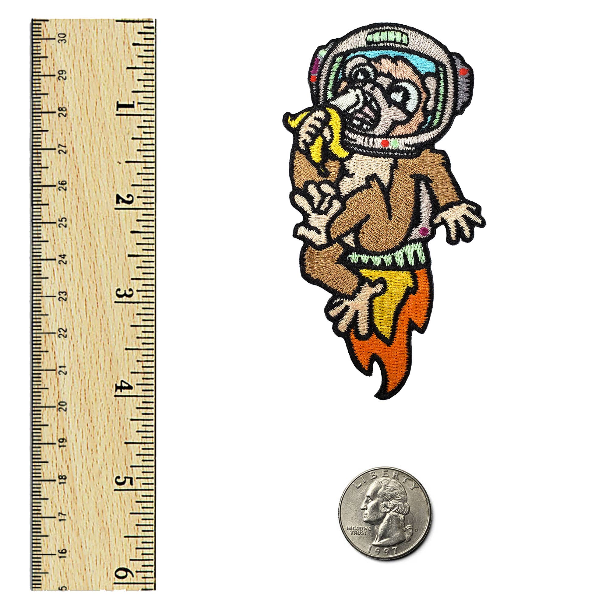 Kolorspun Pins – wholesale Patch – Astronaut Chimp Embroidered Patch1