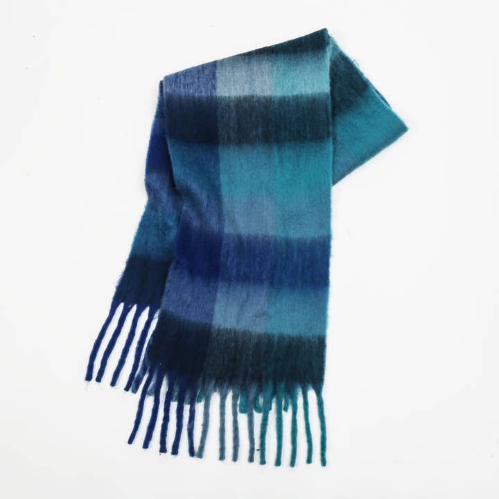 MKS America - Wholesale Scarf - Women's - Colorful Plaid Scarf Shawl Scarf1