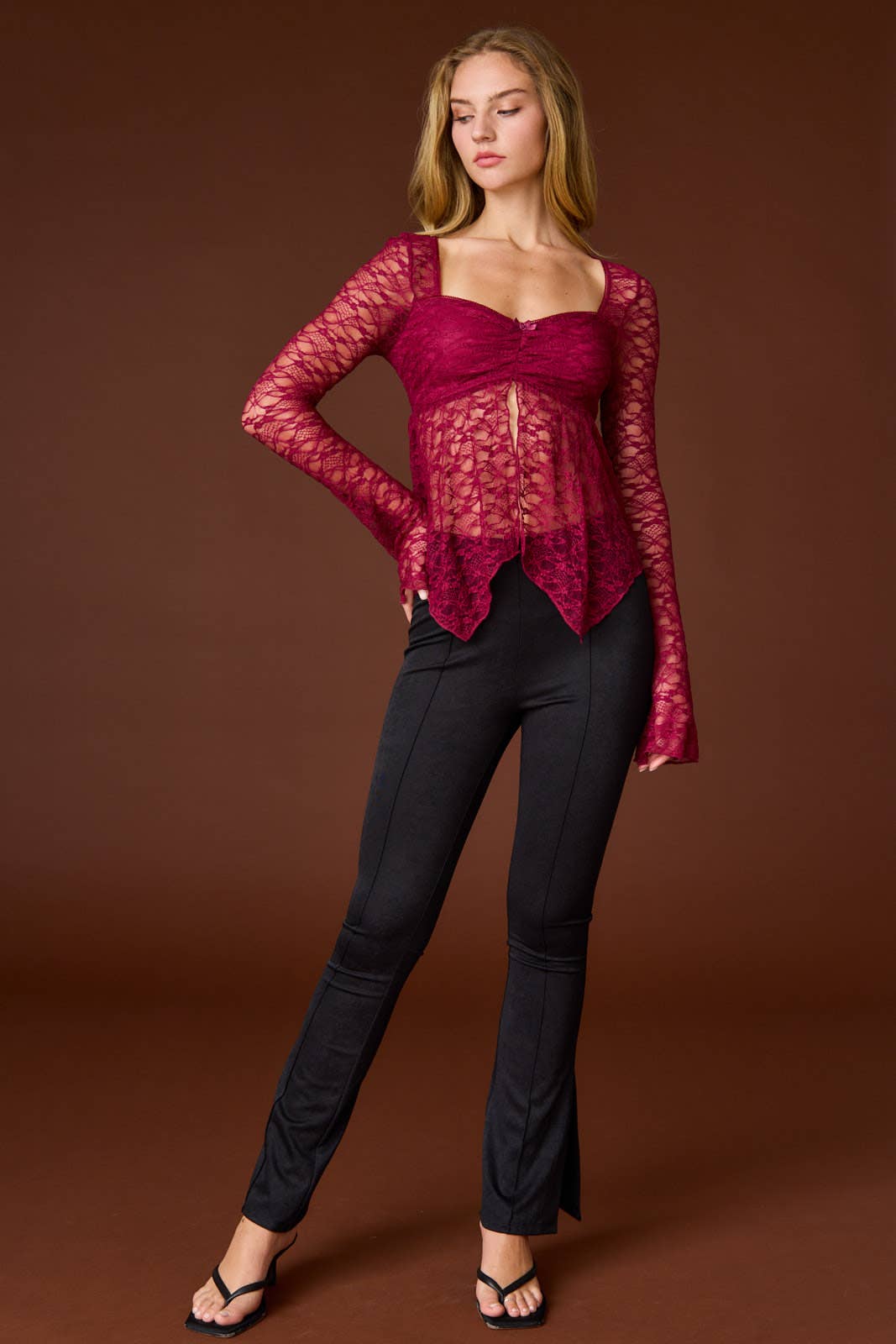 Papermoon - Wholesale Blouse - Women's - PT18216 - Ella Sweetheart Lace Top11