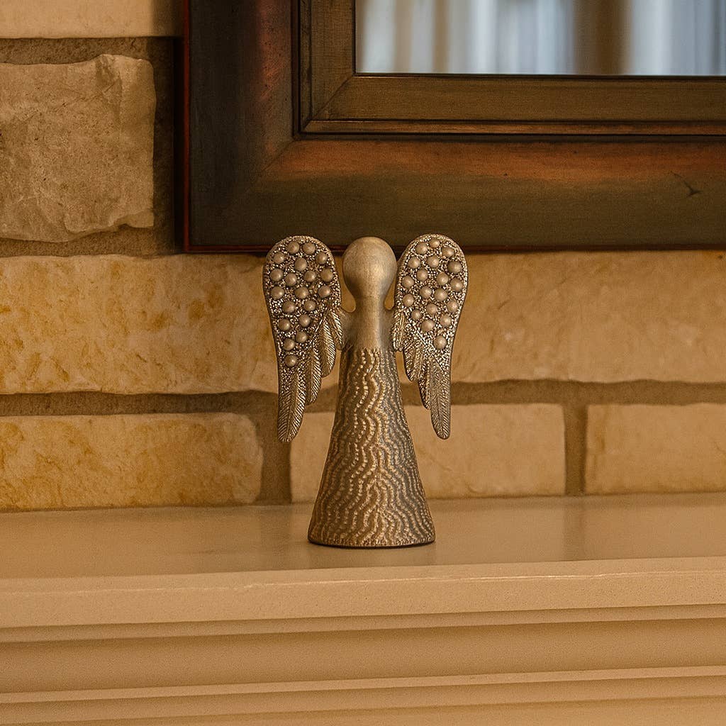 Beyond Borders - Wholesale Decorative Figurine - Medium Standing Angel Metal Art3