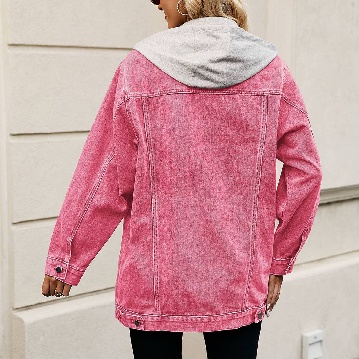 ACCITY - Wholesale Denim Jacket - Women's - Women’s Retro Casual Oversized Jean Jacket_CWOCO11911