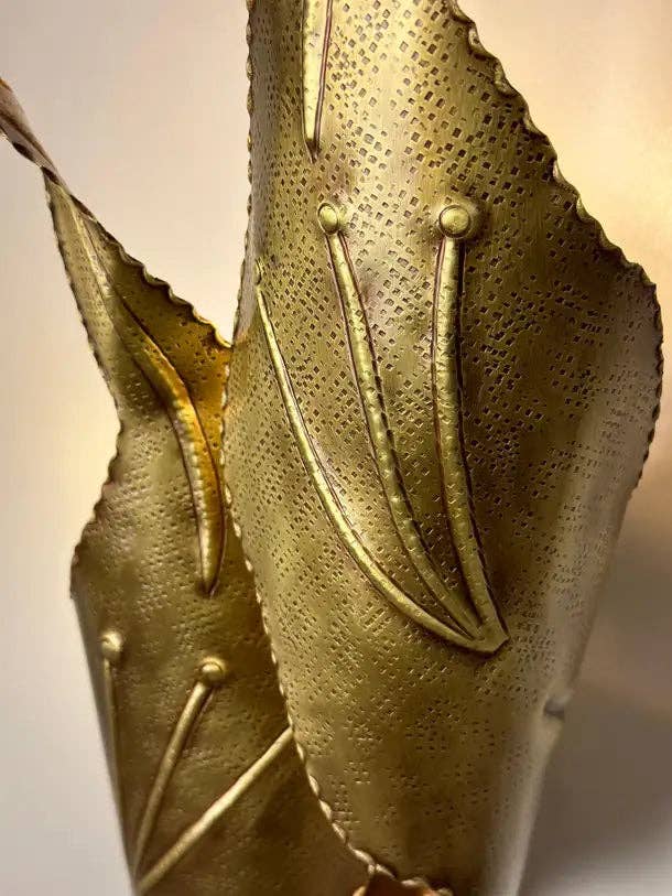 Arel Lighting - Wholesale Sconce - Nisia Hammered Brass Wall Sconce9