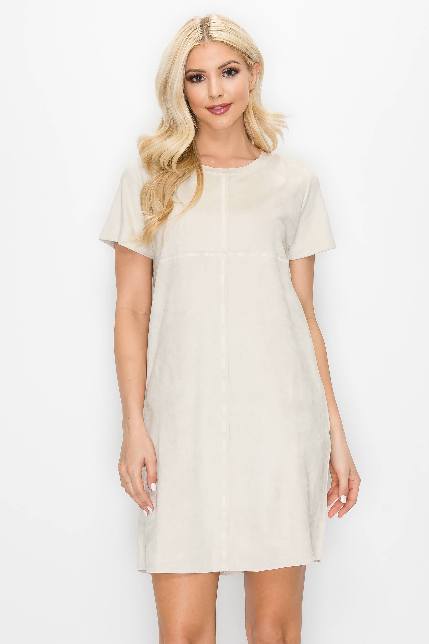 Joh Apparel - Vente Robe – femme - Robe extensible à col rond Audrey sans poches15