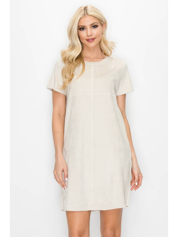 Joh Apparel - Wholesale Dress - Women's - Audrey Stretch Round-Neck Dress with NO Pockets15