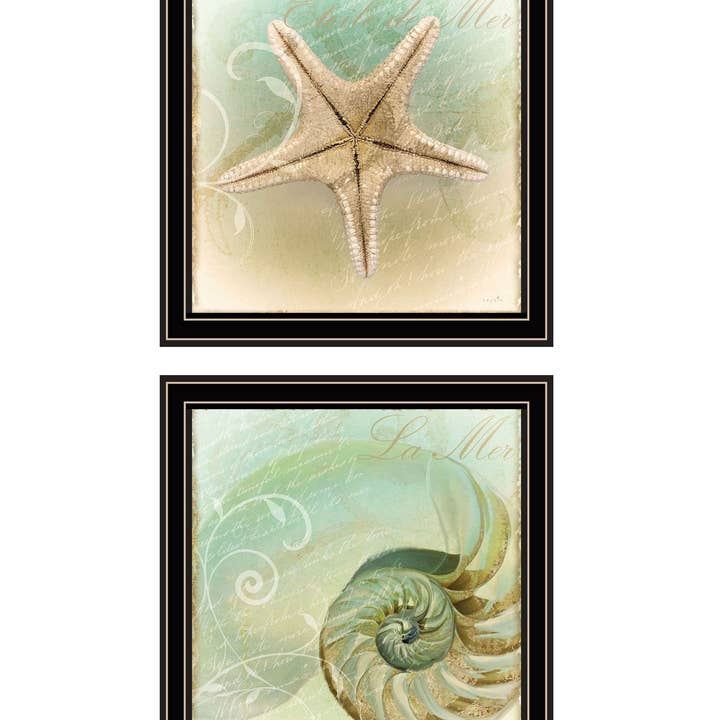 Vignette en 2 parties « The Sea I & Sea II » de Sophie 6 pour la vente par Trendy Decor 4U