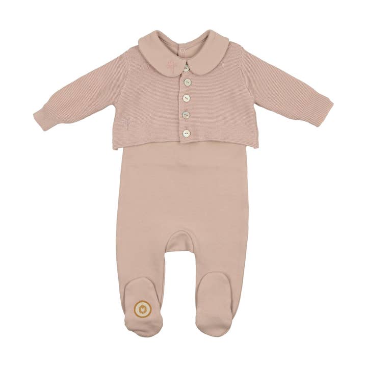 Mon Tresor Bebe - Wholesale Jumpsuit – Baby - Classy Collar Footie6