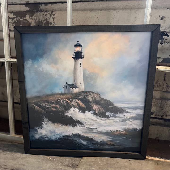 HMK228 Lighthouse Box Frame for wholesale by JanMichaels Art & Home
