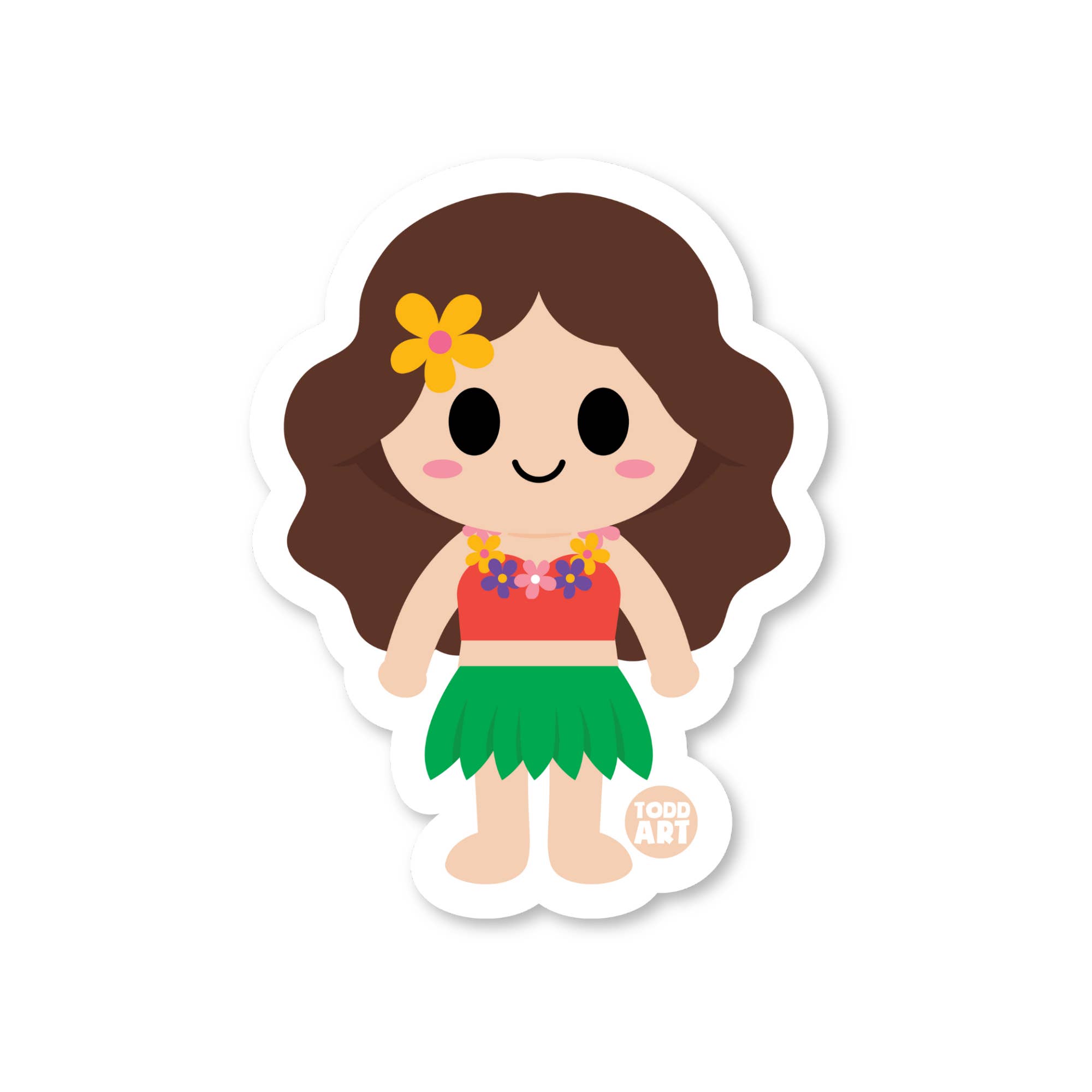 Boo Boo Buddies - Wholesale Sticker - Hula Girl Sticker