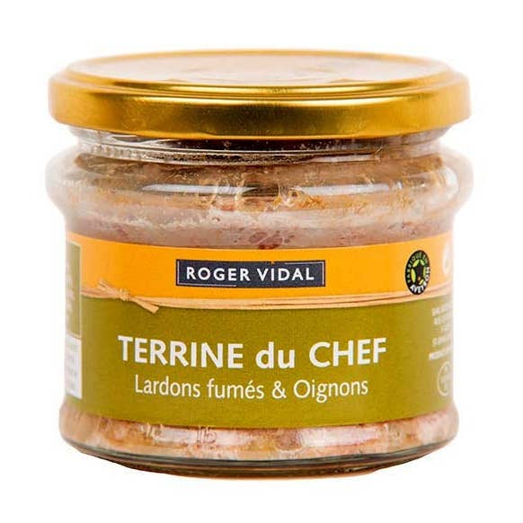 ROGER VIDAL - Wholesale Preserves - Chef terrine with smoked lardons & onions0