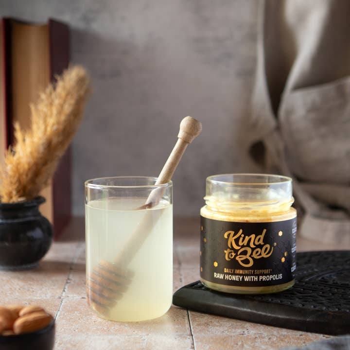 Kind to Bee - Wholesale Honey - Raw Honey with Propolis, Cruelty-Free, Monofloral, glass jar