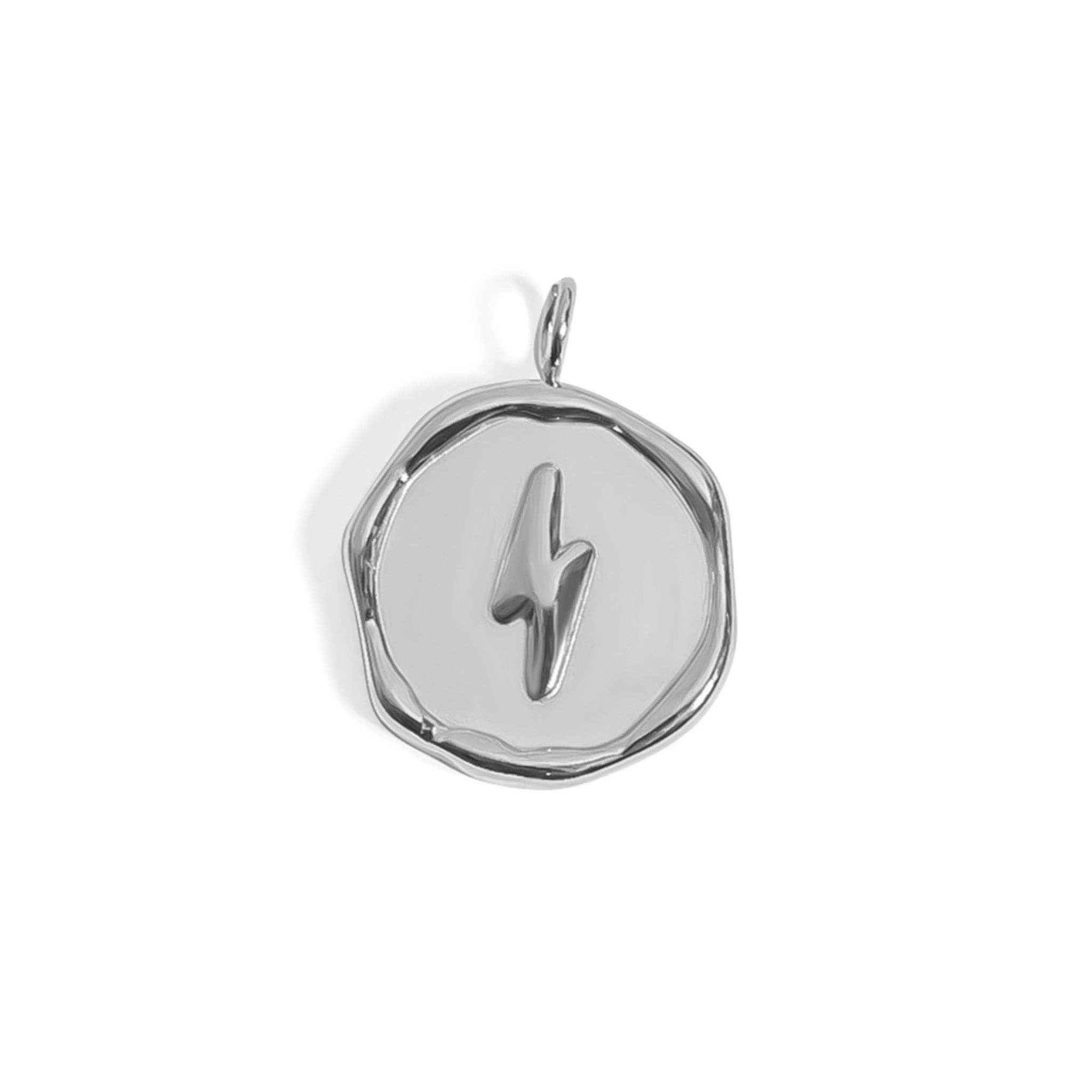WJW - Wholesale Individual Charm/Pendant - 18K Gold PVD Stainless Steel Lightning Bolt Pendant0