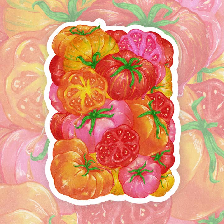 Tomato Season Sticker for wholesale by Big Fog