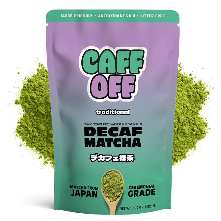 Matcha Décaféiné Traditionnel 100g pour la vente par Caff Off
