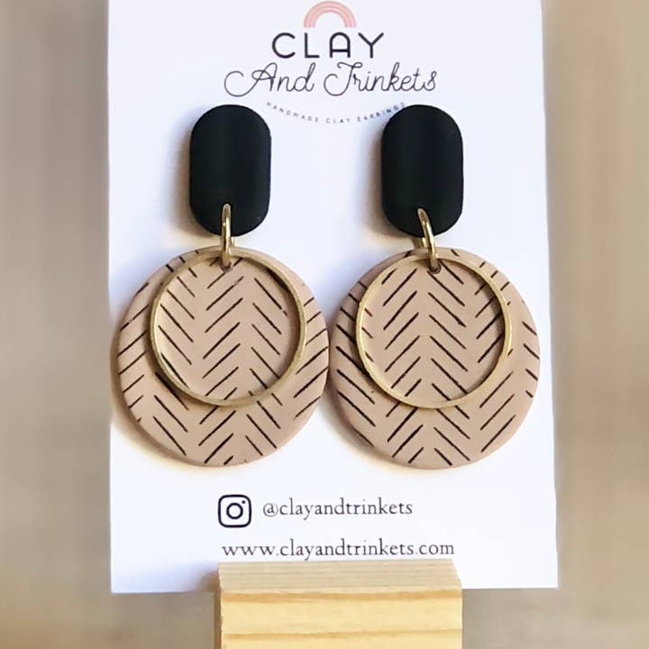 Clay and Trinkets - Wholesale Dangle Earrings - Disc Dangles