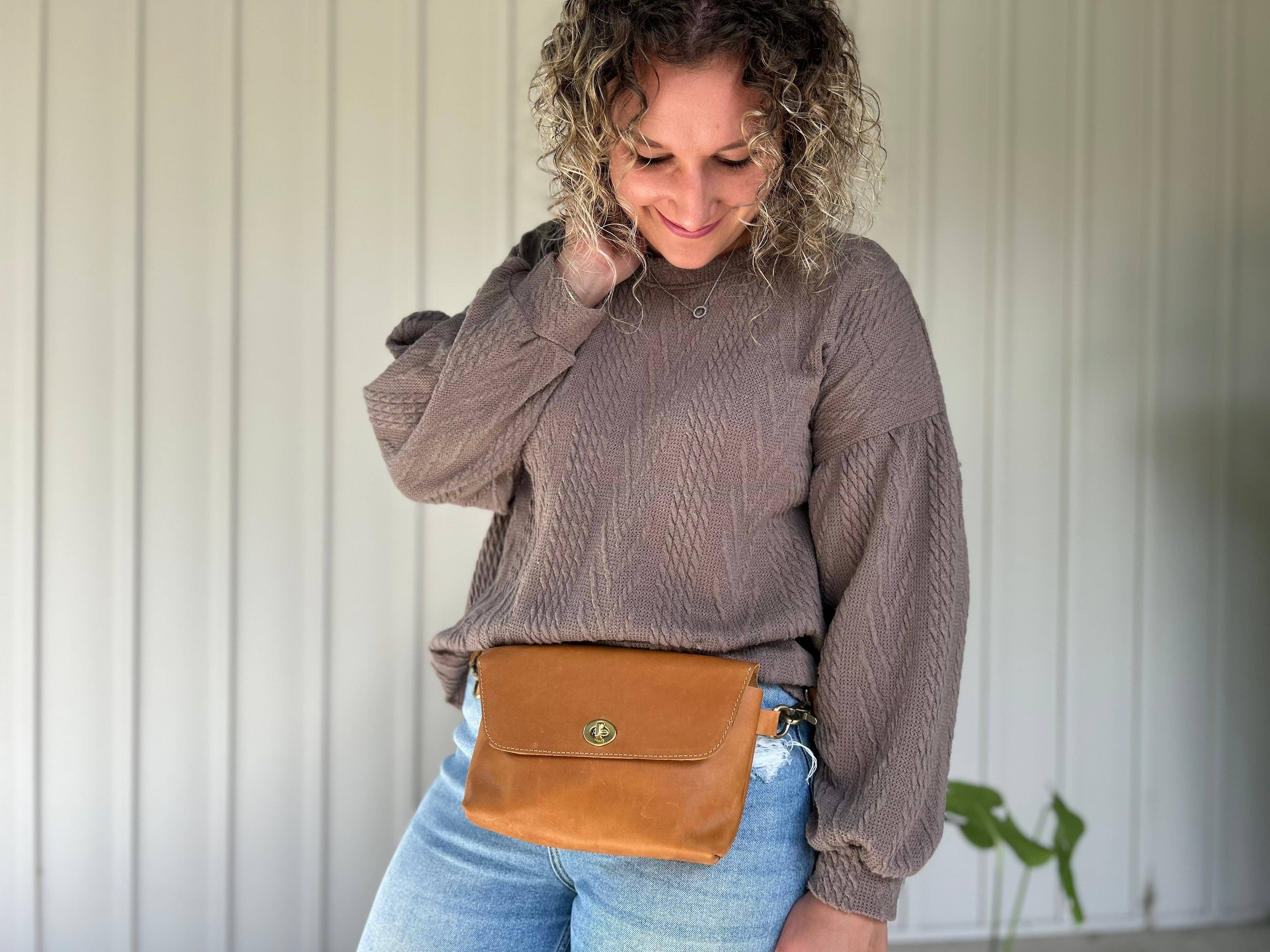 Zelaki Leather Company - Wholesale Belt Bag - Women's - Jinka Belt Bag / Convertible Crossbody, Sling, and Belt Bag 6