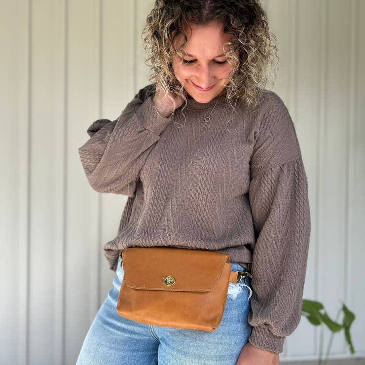Zelaki Leather Company - Wholesale Belt Bag - Women's - Jinka Belt Bag / Convertible Crossbody, Sling, and Belt Bag 6