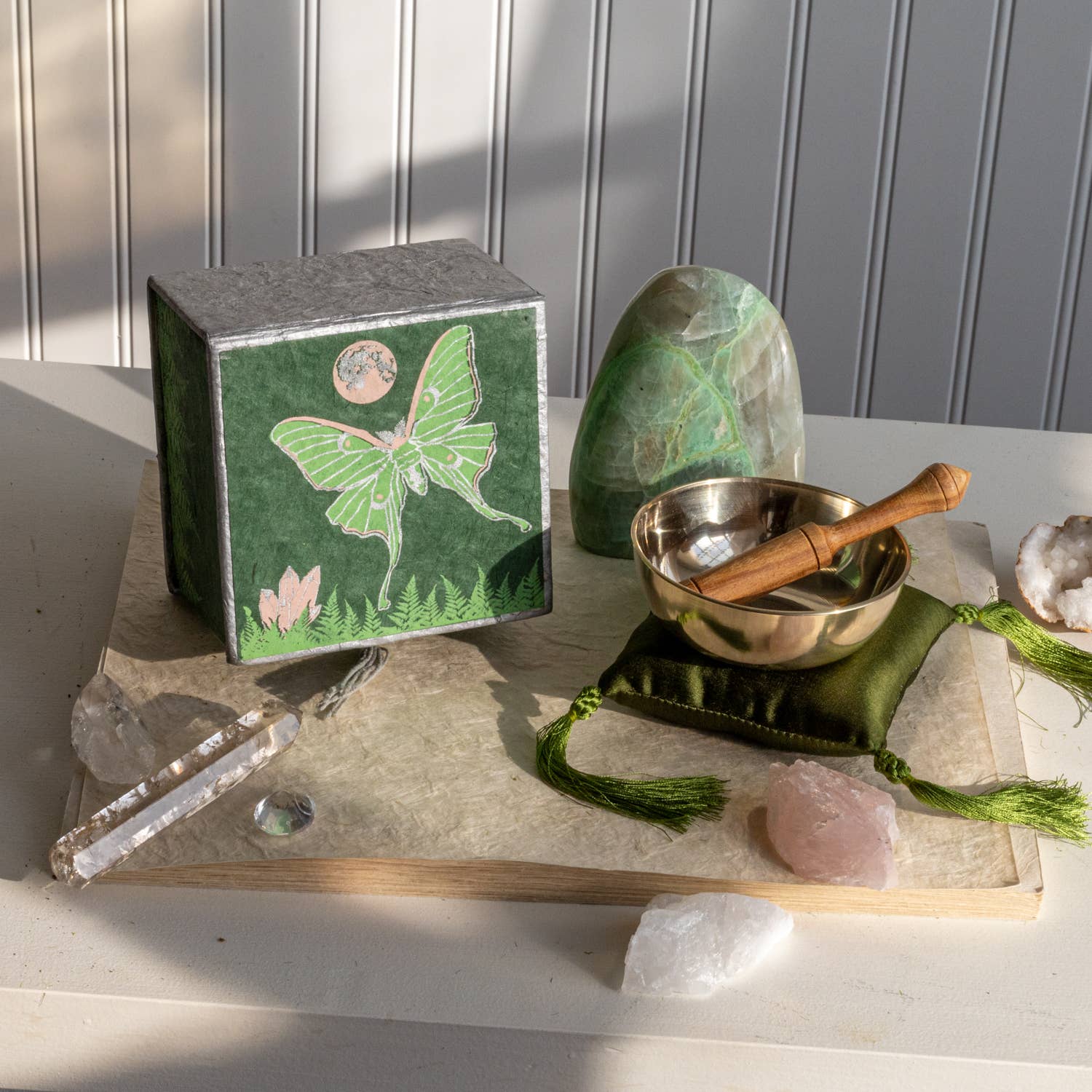 dZi Handmade – Großhandel Meditationszubehör – 3,5 „Luna-Motten-Meditationsschüssel3