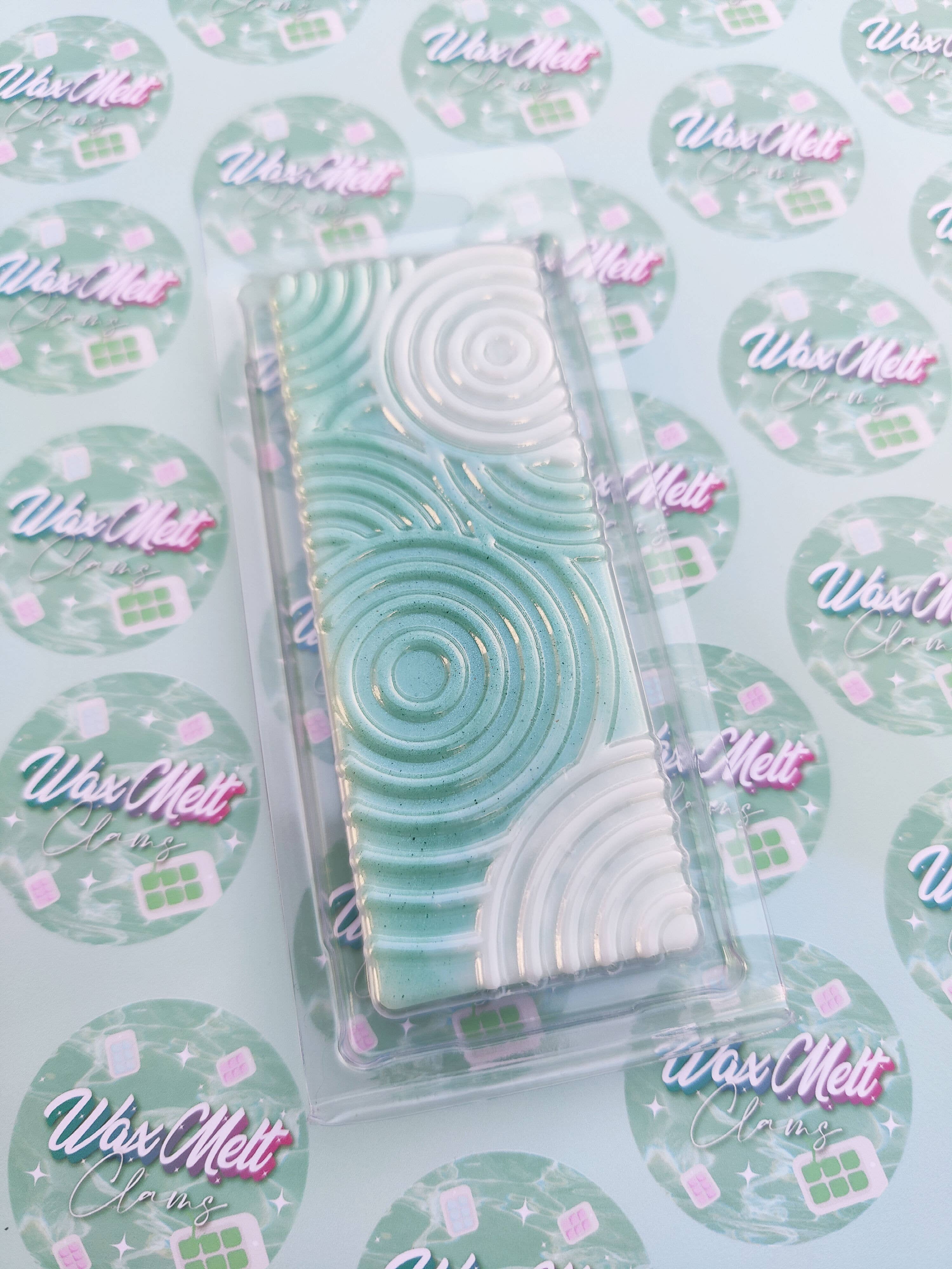 Wax Melt Clams – Großhandel Schmelzwachs – 'Swirl' Snap Bar Klappschale Verpackung (leer)1