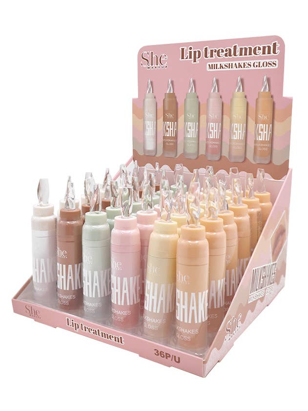 Makeup She LG21 Milkshakes Gloss Lip Treatment - 36 pcs for wholesale by PINEAPPLE Beauty