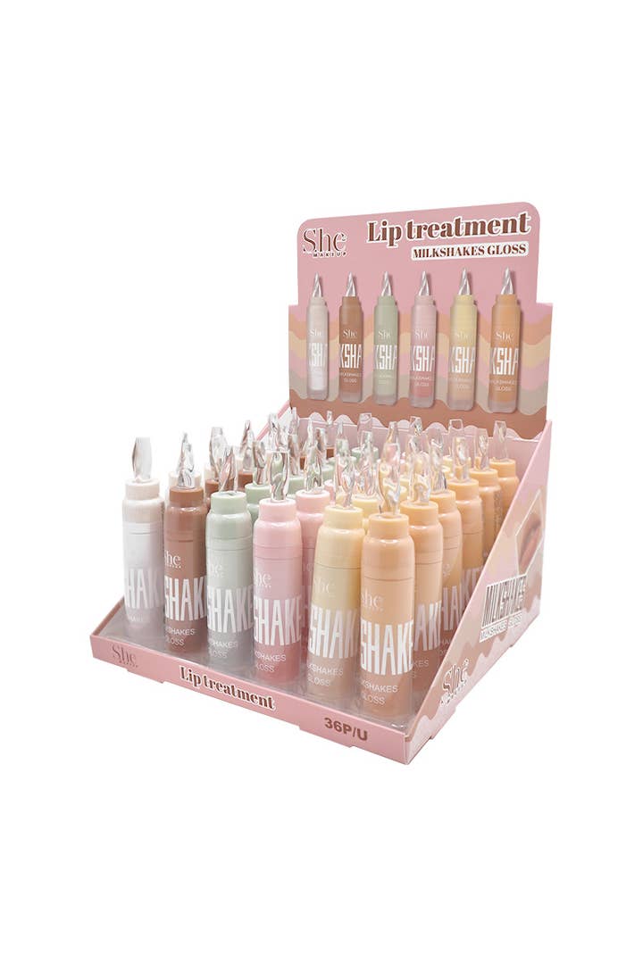 Makeup She LG21 Milkshakes Gloss Lip Treatment - 36 pcs for wholesale by PINEAPPLE Beauty