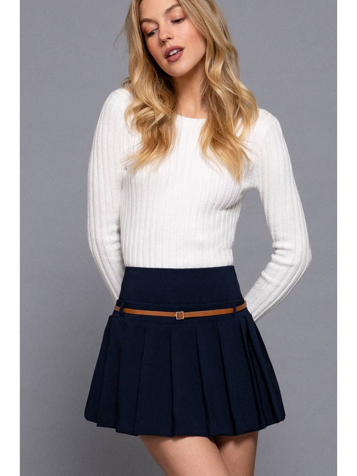 Active Basic | Active USA – Engroshandel Nederdel - Dame – Miniskjørt med mellemtalje med bælte og undershorts7