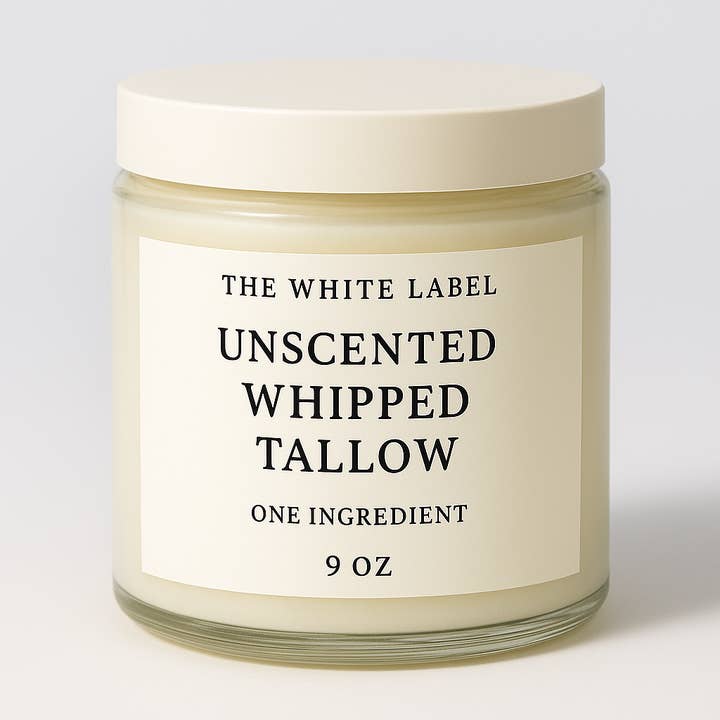 The White Label, Original Unscented Whipped Tallow, All-Natural Customizable Skincare | Private Label by May’s Naturals and other Purchase Wholesale custom hair products. Free Returns & Net 60 Terms on Faire trending on Faire.