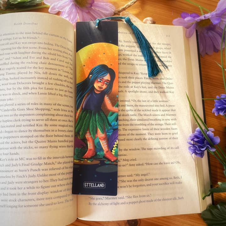 Stelland - Wholesale Bookmark - Bundle Fox / Baby nature Bookmarks 4 Pack • Double-sided • Fox, Nature, Flowers, Plants, Moon, Sun, Environment • Gift for book lover