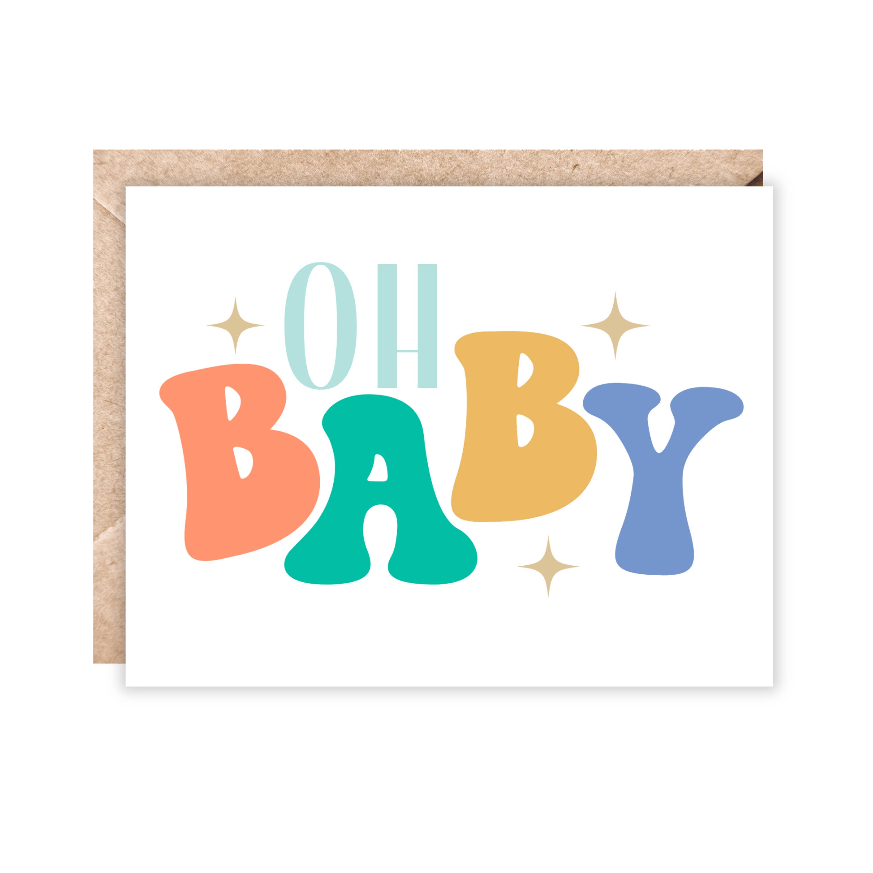 Jolly Rae - Wholesale Baby Card - Oh Baby Greeting Card