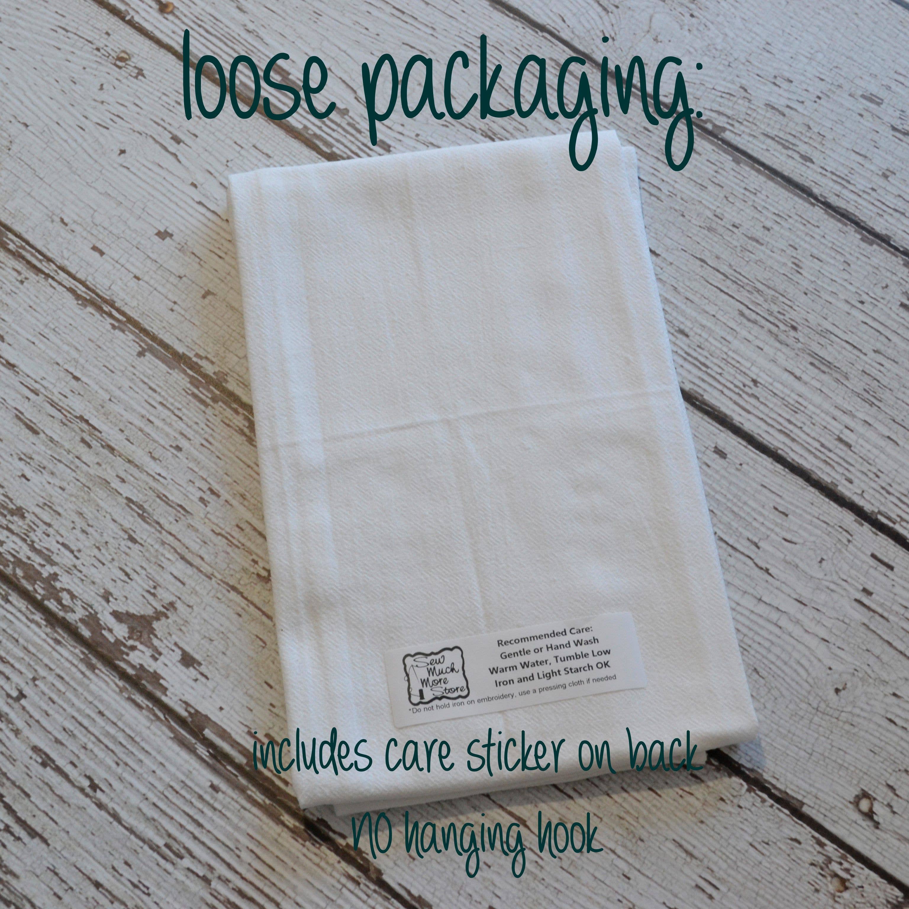 SewMuchMoreStore - Wholesale Tea Towel - Farm Sweet Farm Tea Towel - Embroidered Floursack Towel2