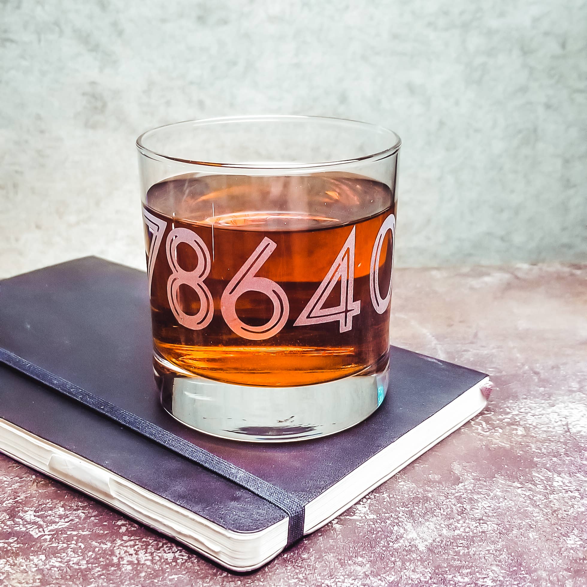 Monster Dance Designs - Wholesale Cocktail/Liquor Glass - Personalized Area or Zip Code Etched Whiskey Glass, Inline6