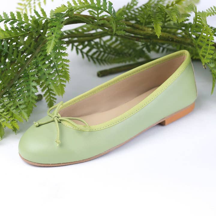 Ballerina Lisa Pistachio con rifiniture per la vendita all'ingrosso da parte di Deisidro