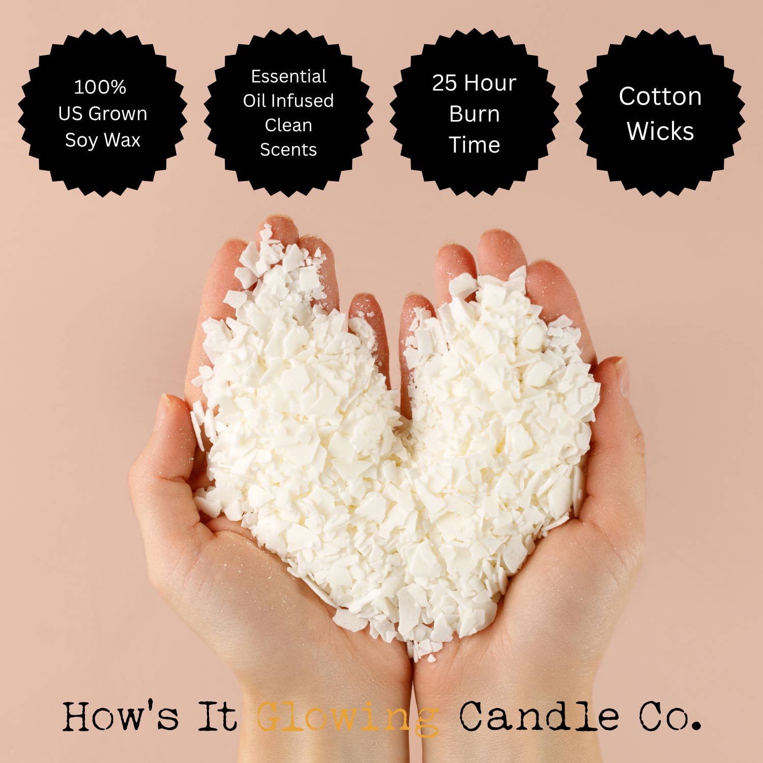 How's It Glowing Candle Co. - Wholesale Jar/Filled Candle - Please Don't Do Coke In Our Bathroom - 100% Soy Candle3