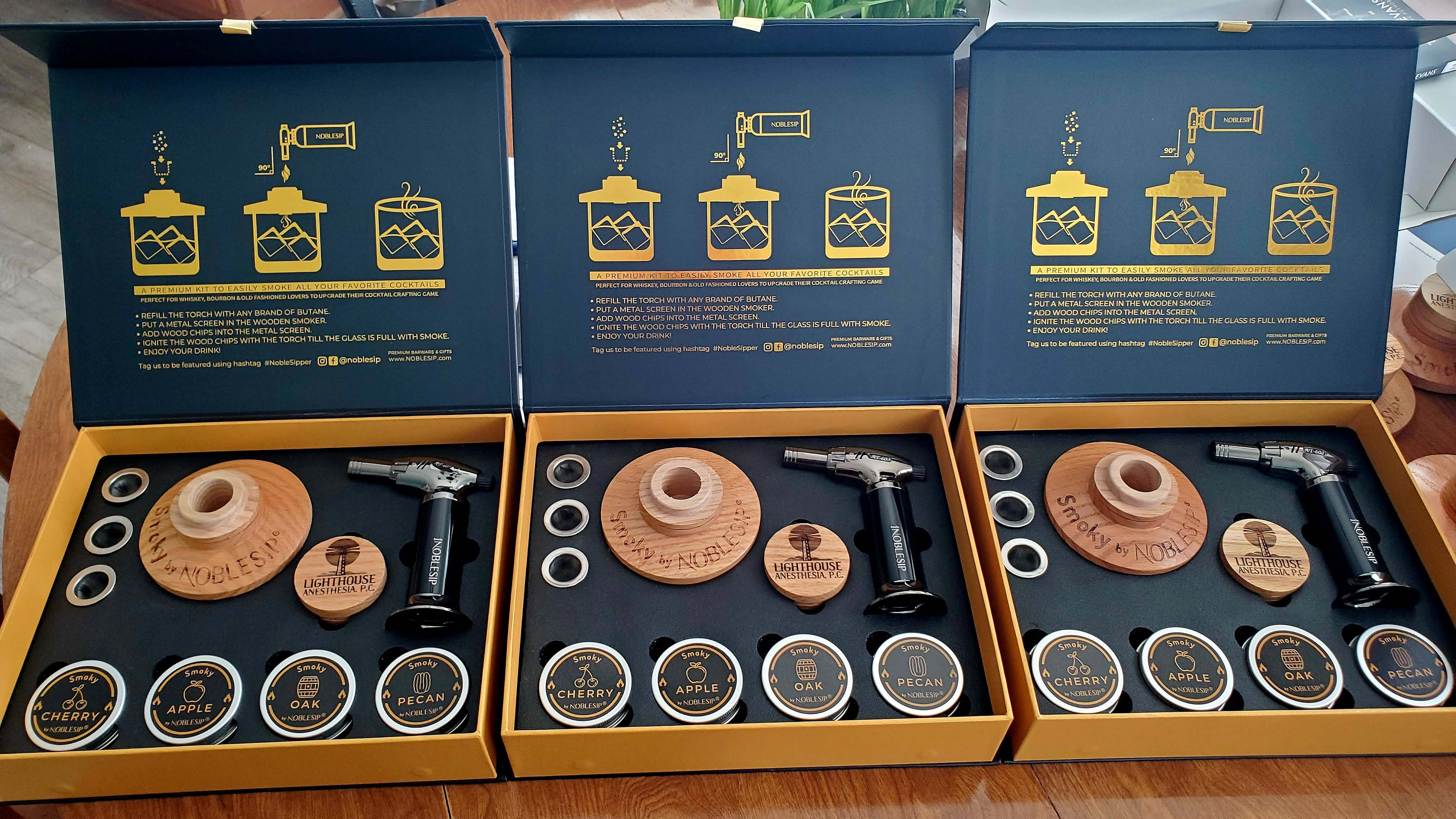 NOBLESIP - Wholesale Bar Tool - Cocktail Smoker Kit, Premium Home Bar Gift Set, Whiskey Men16