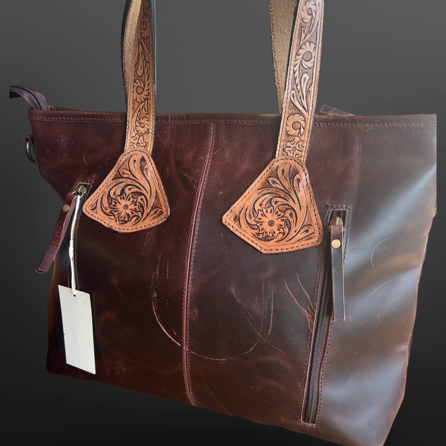 Westrian International - Wholesale Tote Bag - Women's - CLEARANCE - Long Fringe Cowhide Leather Handbag4