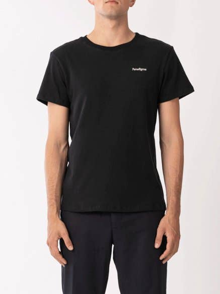 T-shirt Preta Manga Curta por atacado de Paradigme