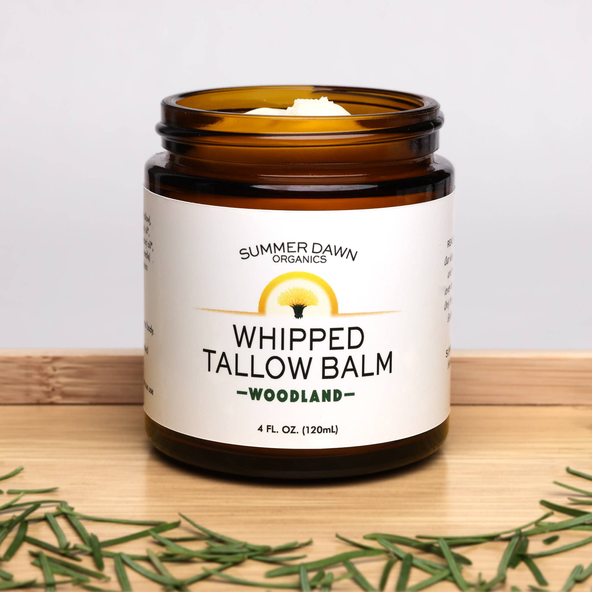 Summer Dawn Organics - Wholesale Body Balm/Butter - 4oz Whipped Tallow Balm - Woodland